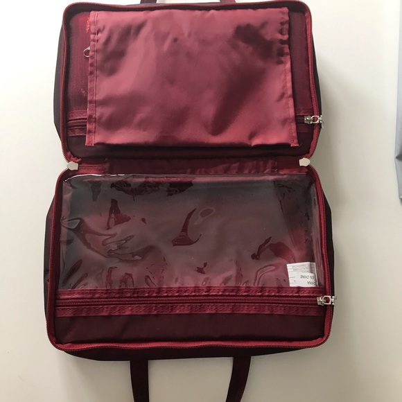 Burgundy Toiletries Travel Bag - Picture 7 of 8
